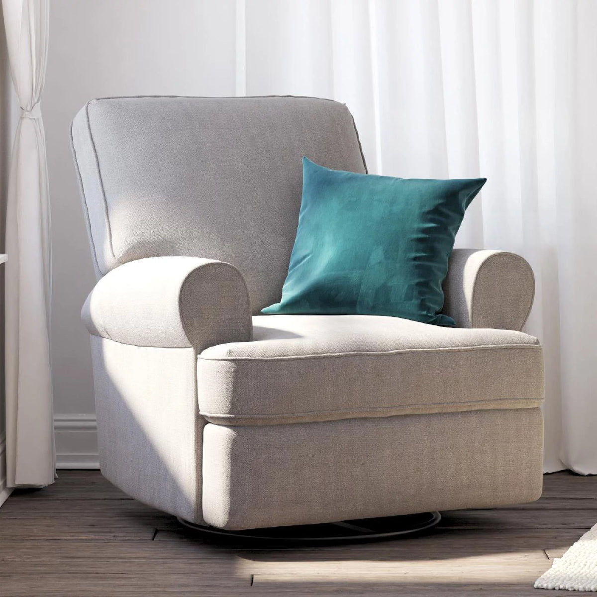 Gray Swivel Glider Recliner Chair X765