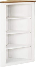 Corner Cabinet with 3 Shelves Solid Oak Wood C805